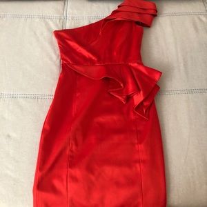 Red Karen Millen dress